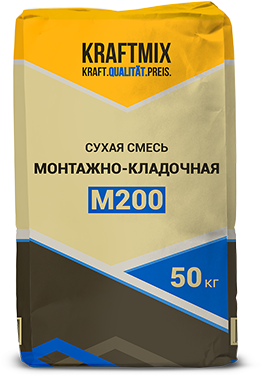 Монтажно-кладочная смесь М-200 KRAFTMIX